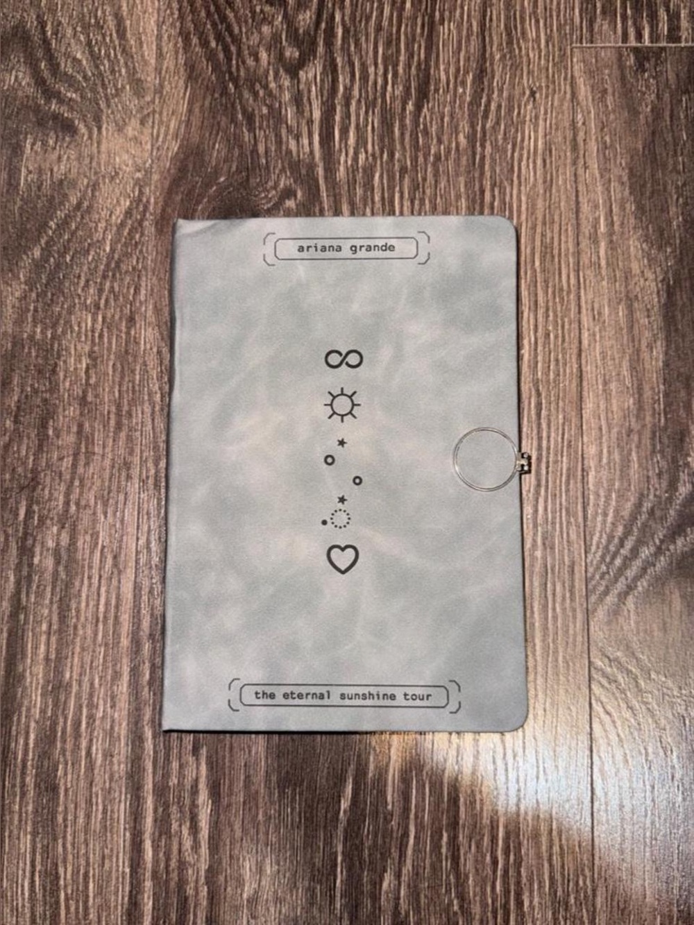 ariana grande eternal sunshine tour vip notebook